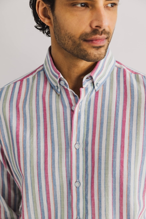 State of Art shirt ls striped oxf